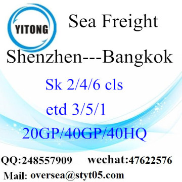 Fret de Shenzhen Port maritime Shipping à Bangkok