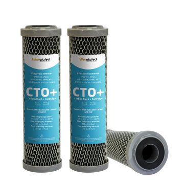 Home Drinking CTO Activated carbon Polyphosphate Siliphos Cartridge Pretreatment For R O