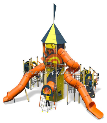 Kids Outdoor Playground Structures tower For Small Yards