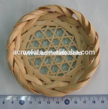 Eco-friendly natural woven bamboo fruit basket