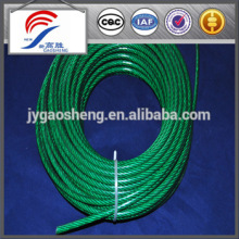 Steel cable plastic coated