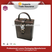 briefcase style leather jewelry keeping case leatherette jewelry case for women