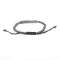 Anil Arjandas Armband schwarz plattierte Perlen Micro Pave Zirkon einstellbar Luxus Armband