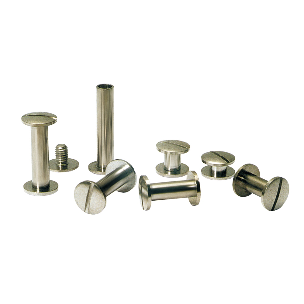 Carbon Steel Nickel Plating Book Binding Rivet Screw