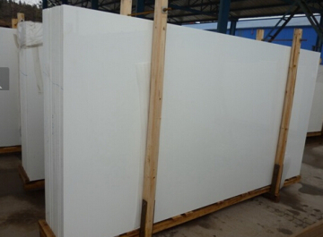 Pure White Micro Crystalized Glass Stone, Nano Glass Slab and Tile