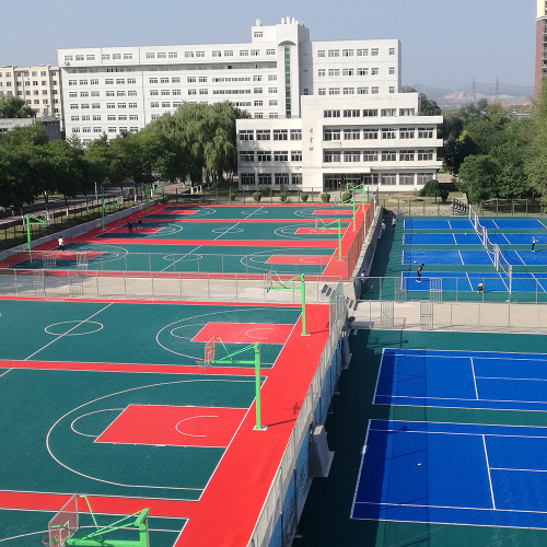 Enlio Suspended PP court tile untuk lapangan netball