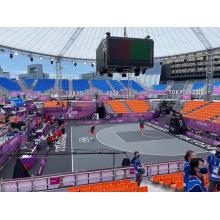 Baldosas de la cancha de voleibol de baloncesto al aire libre