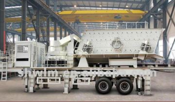 mobile crushing and screening plant