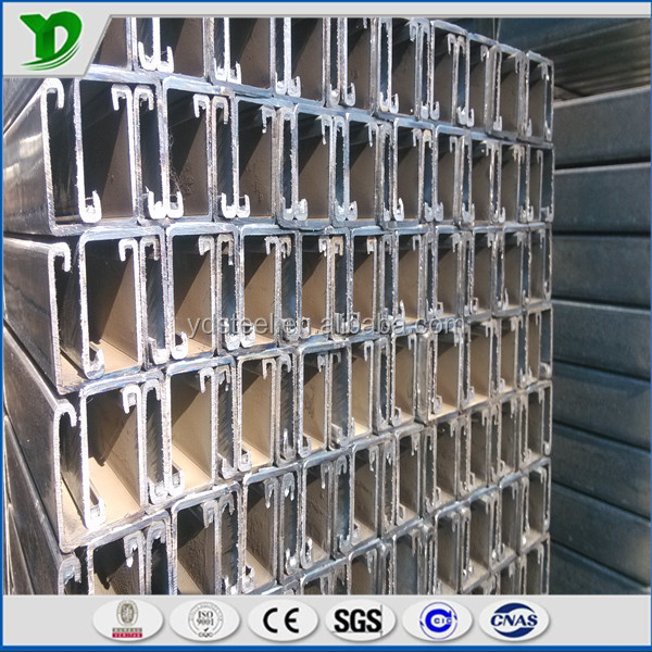 u shape beams profile galvanized unistrut c channel high quality galvanized unistrut c channel