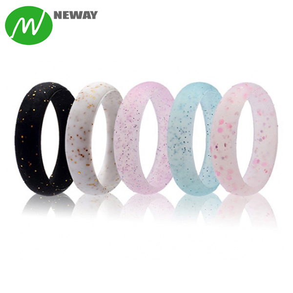 Custom Mens Women Silicone Finger Wedding Ring