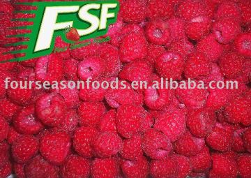 Frozen red raspberry whole , crumble