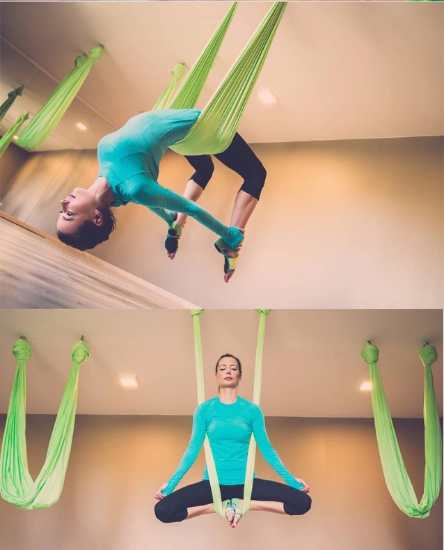 JW Ready Stock Yoga Hammock/Sling Kit Extension Straps - Antigravity Ceiling Hanging Yoga Sling Aerial Yoga Swing