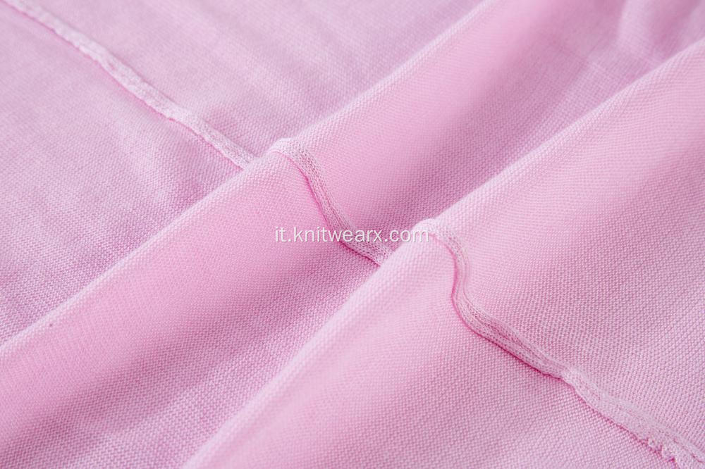 Cardigan leggero da donna in maglia di lurex con abbottonatura sul fondo del polsino