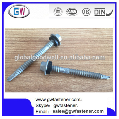Top Selling Galvanised Roofing Screw With Rubber Washer