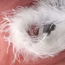 2023 Luxury Ostrich Feathers for Dress Sewing Fabric