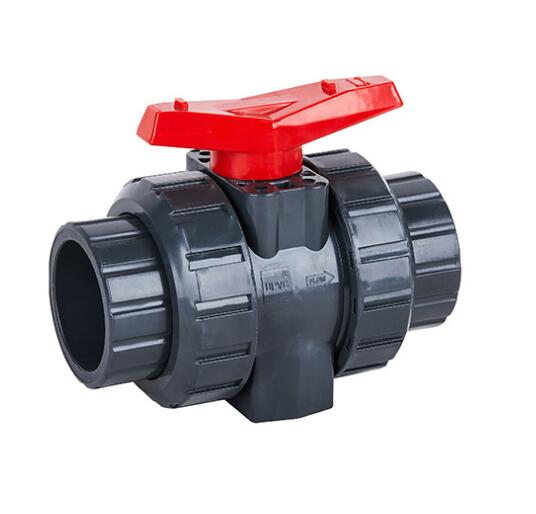 PVC/UPVC double union ball valve, PVC socket ball valve