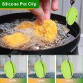 Clip thermomètre Clip de tasse de silicone Green Pot Clip