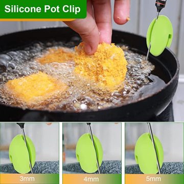 Thermometer Clip Silicon Cup Clip Green Pot Clip