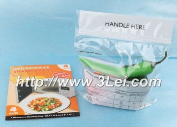 Steaming Cooking Bags used in microwave oven