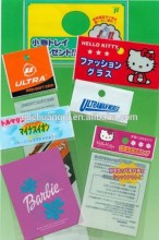 Plastic header bag/Plastic self-adhesive glue tape bag/die cut plastic bag