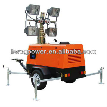 Lighting Tower Trailer Mounted With LED Lights                
                                    Quality Assured