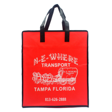 Recyclable red Non Woven Handle Bag
