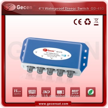 satellite 4x1 diseqc switch 4in 1 out diseqc switch waterproof
