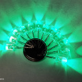 Lâmpada de luz verde de 5 mm de miçangas