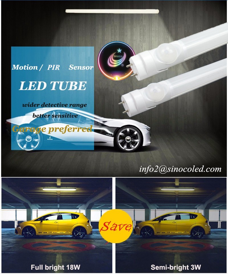 Magnet clip led double integrated tube Pir motion sensor t5 double integrated led light 3 years warranty
