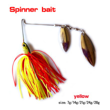 colorful silver spinner bait hook , fishing lure