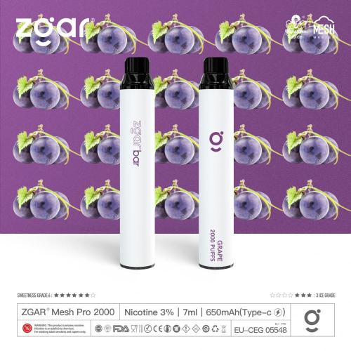 Zgar Bar desechable vape stig premium zgar plus