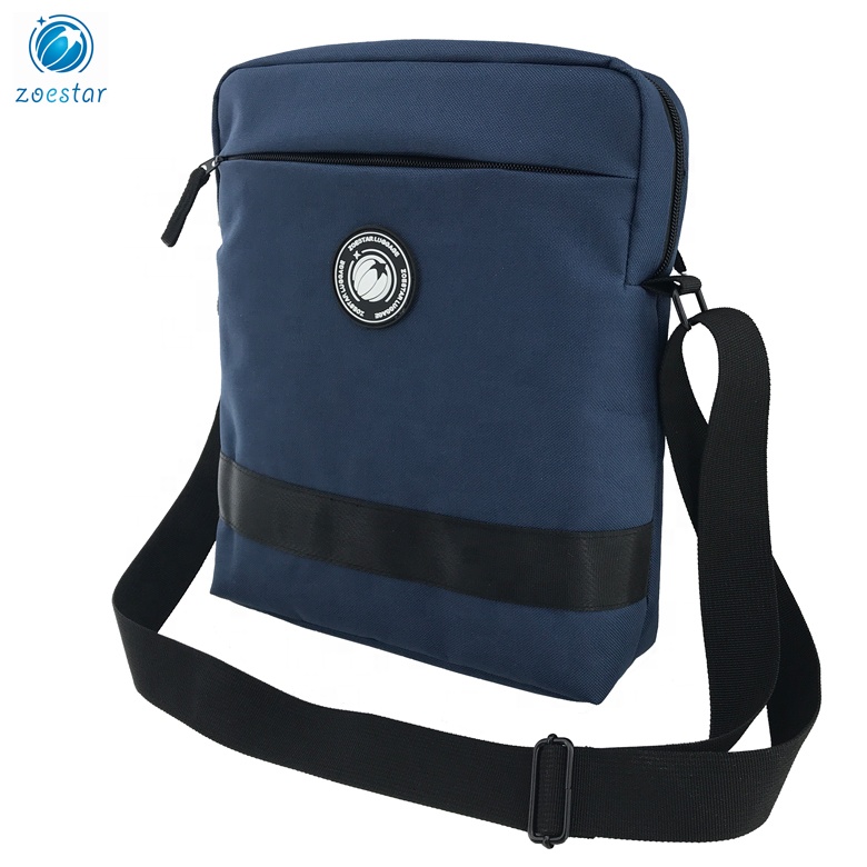 Eco-friendly TPE Coating One Large Compartment Messenger Shoulder Bag Plain One Strap Shoulder Bag