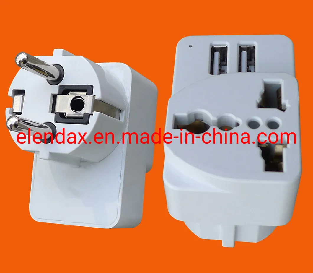 USB-зарядное устройство X1 USB X2USB для США и стран Европы