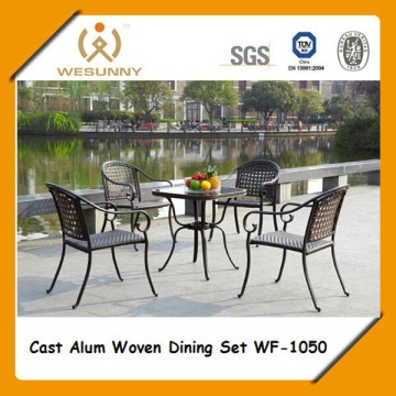 Luxury Backyard Cast Alum Furniture Cheap Patio Dinning Set