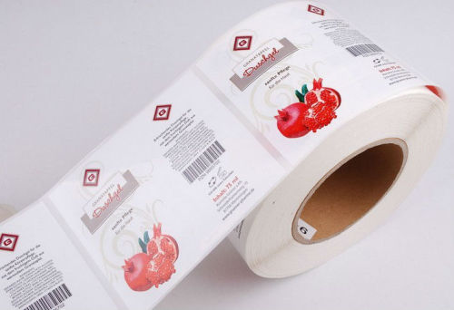 roll self -adhesive color label printing