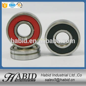 Carbon skateboard bearings 608 abec 7 ceramic bearings 608rs abec 7 used for skateboard