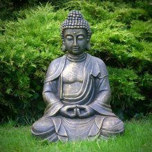 Buddhism theme art style eastern bronze sitting buddha