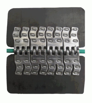 Six nail high  strength fastener conveyor belt