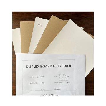 Manufacturer Wholesale Customized 230G Gray Back Duplex Board Paper