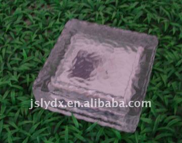LED solar glass ice brick
