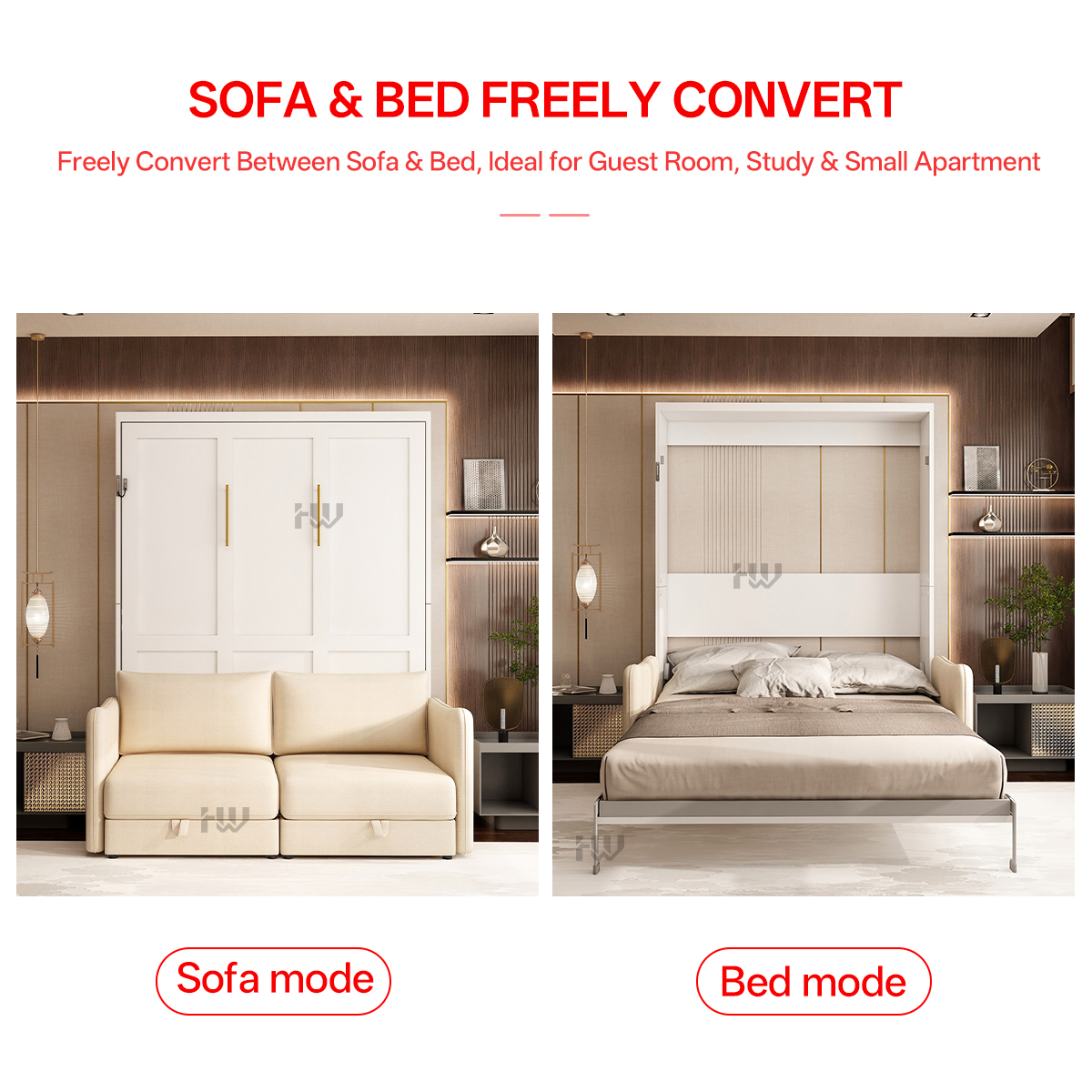 01 سرير حائط 01 wall bed