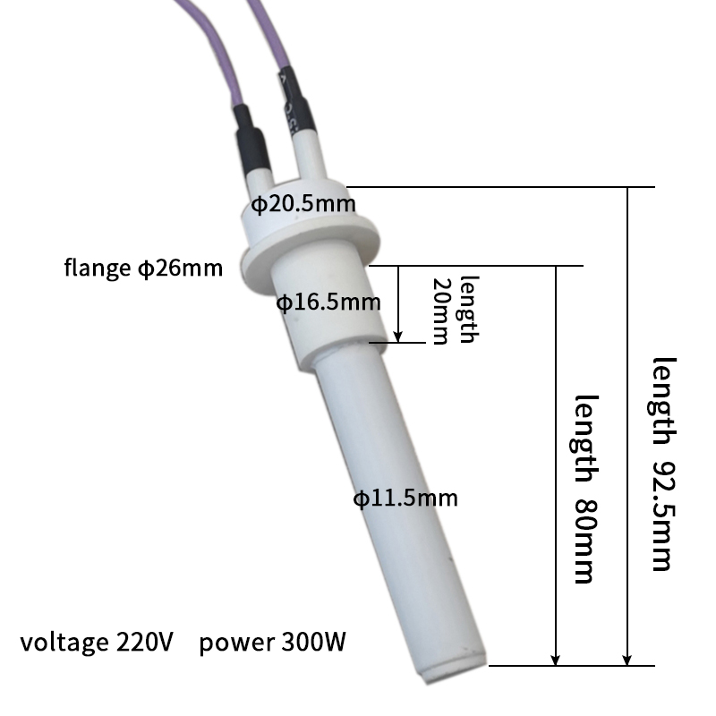 220v 300w Industrial ceramic Igniter Cartridge Heater for Pellet Stove