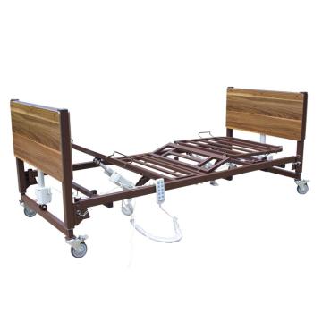 Cama de hospital plegable con barandilla