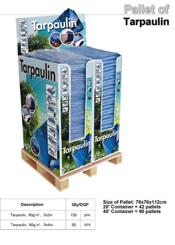 Tarpaulin Display Pallet 2 Sizes Mixed in stock