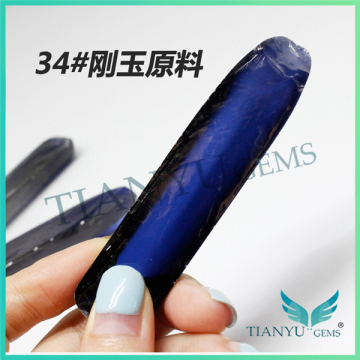 Wholesaler factory prices 34# corundum rough stone blue sapphire corundum