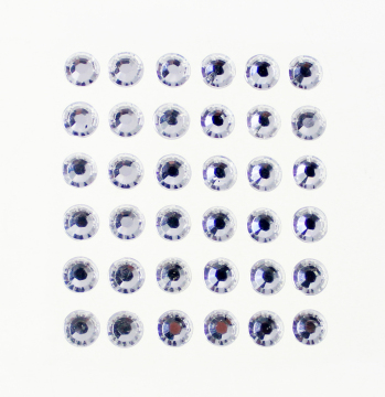 6x6 Silver Sticky-Back Rhinestones