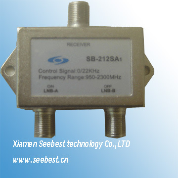 TV Satellite Switch wwith 2 inputs and 1 output/selector switch