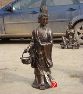 casting bronze metal kwan yin sculptures for home decorative