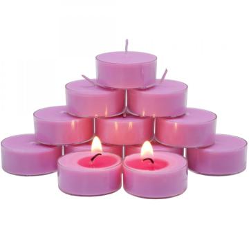 Rose Scented Pink Colored Tea Soy Candles