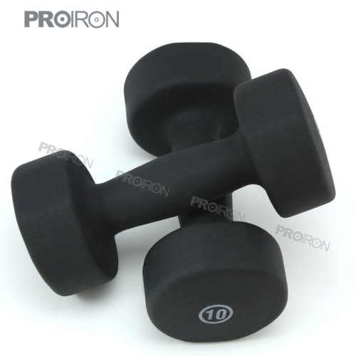 workout equipment black vinyl dumbbell for sale